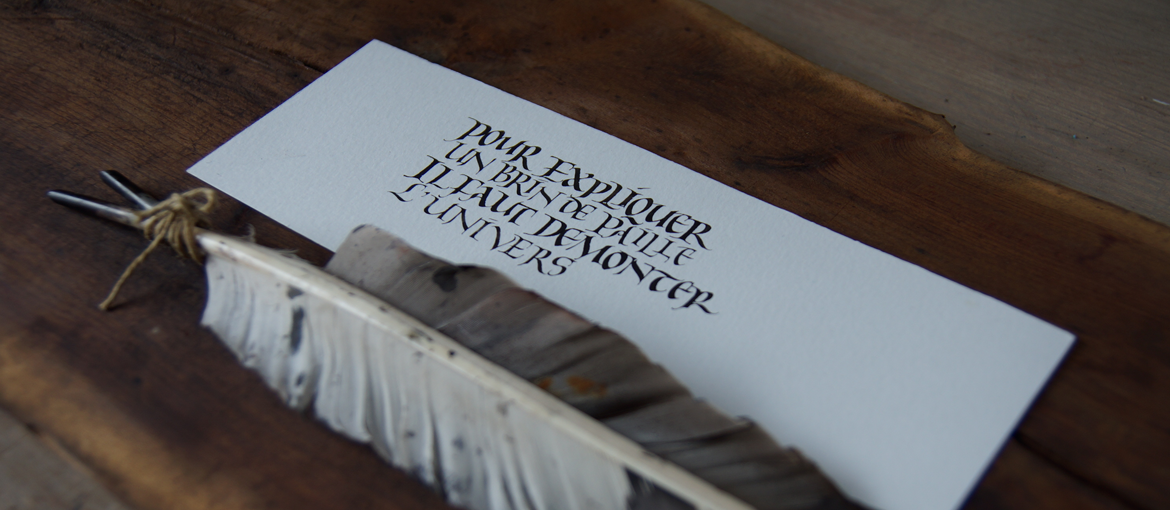 A la rencontre du calligraphe Julien Chazal