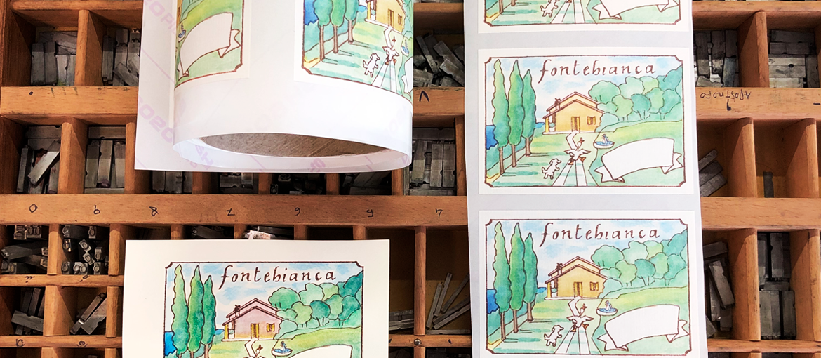 #PrintStories – Elena et les étiquettes personnalisées pour les bouteilles d’huile et les conserves