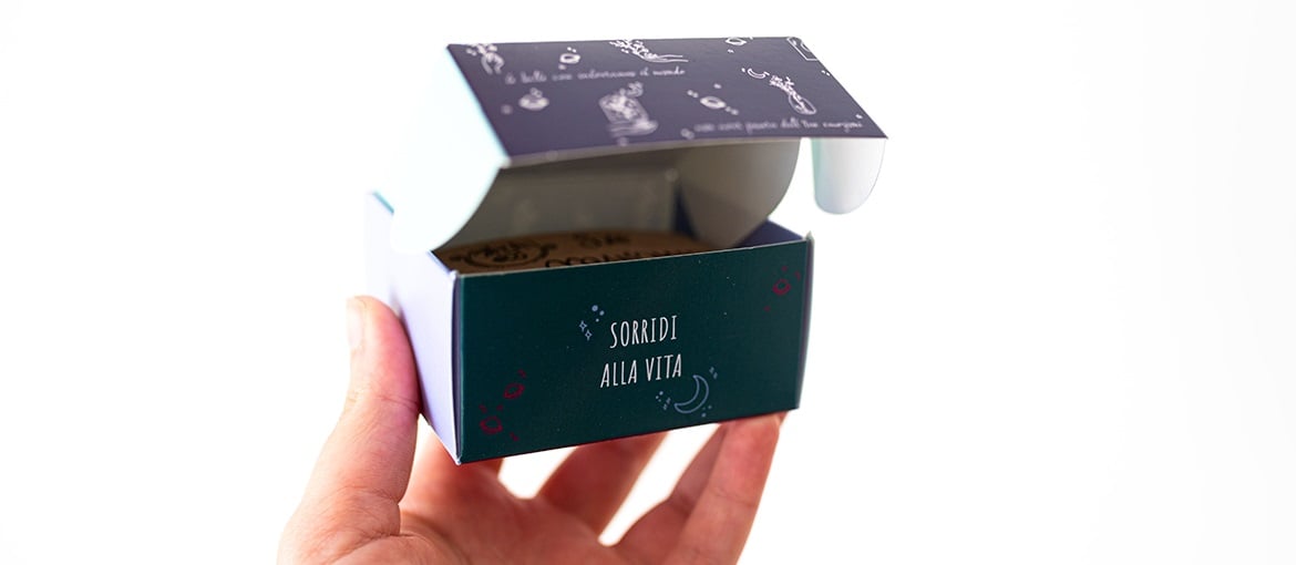 #Printstories: Giovanna et son emballage qui convient parfaitement à son produit.