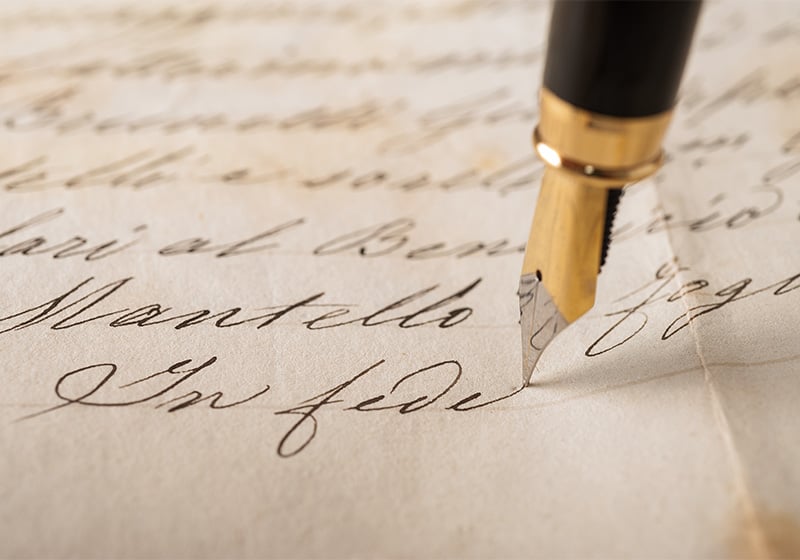 Utilisation de l’écriture cursive en ligne