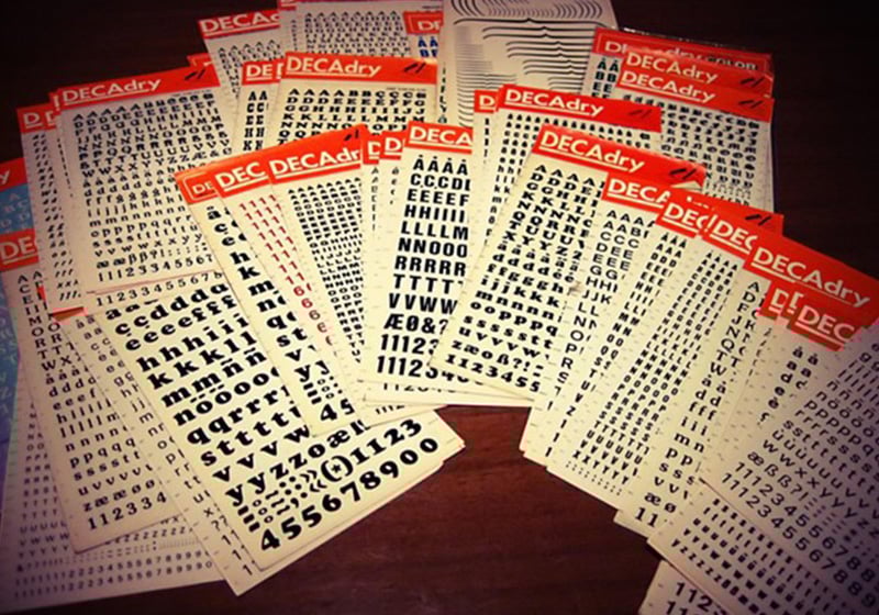 Les transferts légendaires de Letraset