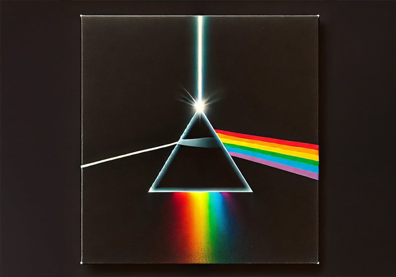 Bracelet Silicone Officiel Pink Floyd - Logo Dark Side Of The Moon - Noir - Taille Unique Ajustable