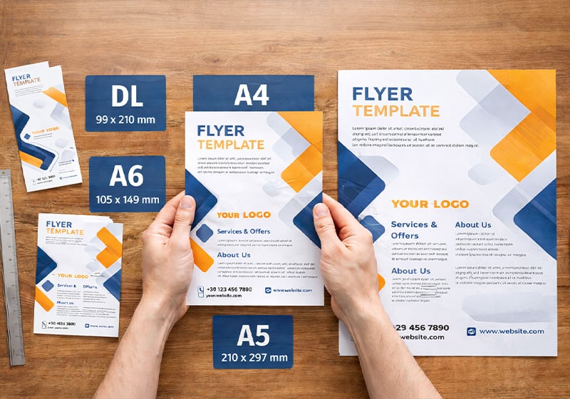 Format des flyers : dimensions standard et comment choisir le bon format