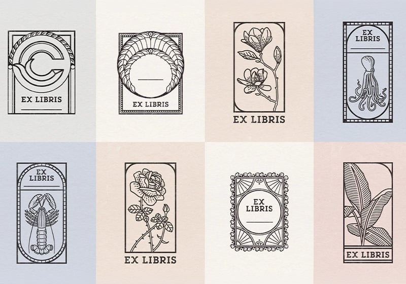 Les ex-libris de Clara De Lorenzi : un magnifique mélange entre passé et présent